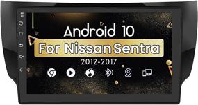 img 4 attached to 🚗 Junsun Android 10.0 Car Radio Stereo for Nissan Sentra 2012-2017 - High Definition 1080P 10-inch IPS Touch Screen with WiFi, GPS Navigation, DSP, Bluetooth - Full RCA Output, Backup Camera, OBD, Carplay Support