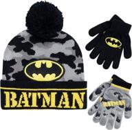 dc comics batman winter mittens boys' accessories ~ cold weather logo