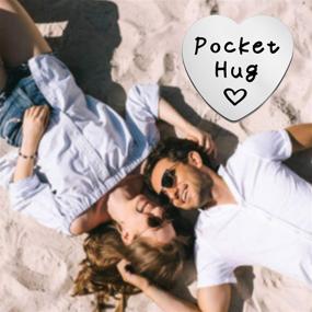 img 1 attached to 💑 ENSIANTH Подарок Pocket Hug Token: идеальный подарок ко Дню Святого Валентина для отношений на расстоянии!