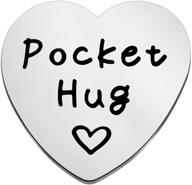 💑 ensianth pocket hug token: perfect valentine's day gift for long distance relationships! logo