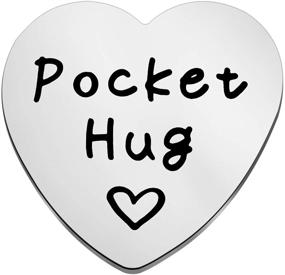 img 4 attached to 💑 ENSIANTH Подарок Pocket Hug Token: идеальный подарок ко Дню Святого Валентина для отношений на расстоянии!