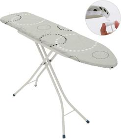 img 3 attached to 🔥 MorNon Scorch-Resistant Ironing Board Cover Pad with Bonus Adjustable Fasteners - Fits Standard Large Boards of 12.5 x 50.5 Inch