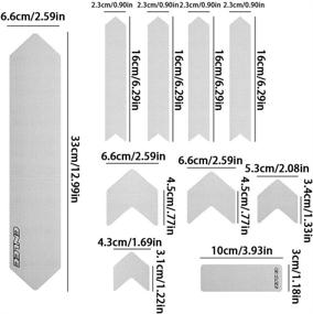 img 3 attached to ENLEE Bike Frame Protection Tape Set - High Impact Bike Stickers for Mountain Bicycles - Extra Protective Frame Guard