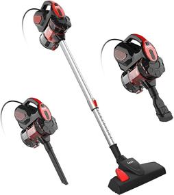 img 4 attached to 👍 Incredible INSE I5 Stick Vacuum Cleaner: 18KPA Powerful Suction, 3-in-1 Handheld for Pet Hair & Hard Floors