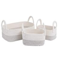 storage baskets organizer decorative handles logo