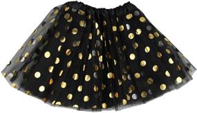 img 4 attached to 🌸 Jastore Baby Girls' Polka Dot Tutu Sparkly Ballet Triple Layer Tulle Dance Skirt