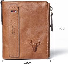 img 3 attached to 👛 Genuine Leather Wallet with RFID Blocking - Men's Wallets, Card Cases & Money Organizers