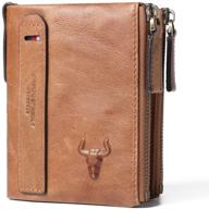 👛 genuine leather wallet with rfid blocking - men's wallets, card cases & money organizers logo