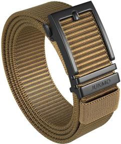 img 4 attached to JUKMO Webbing Ratchet Automatic Buckle Men's Accessories