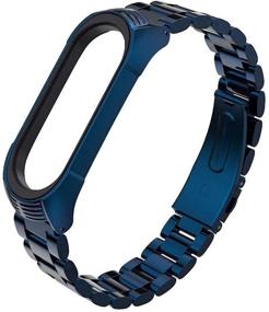 img 4 attached to 📿 MIJOBS Заменяемый ремешок из нержавеющей стали для Xiaomi Mi Band 3 и Mi Band 4 - металлический браслет для аксессуаров к Xiaom Mi Band Браслету