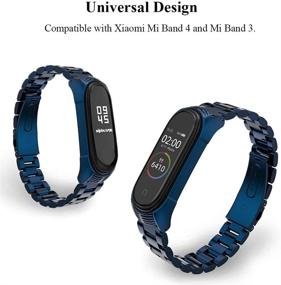 img 2 attached to 📿 MIJOBS Заменяемый ремешок из нержавеющей стали для Xiaomi Mi Band 3 и Mi Band 4 - металлический браслет для аксессуаров к Xiaom Mi Band Браслету