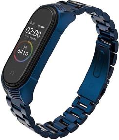 img 3 attached to 📿 MIJOBS Заменяемый ремешок из нержавеющей стали для Xiaomi Mi Band 3 и Mi Band 4 - металлический браслет для аксессуаров к Xiaom Mi Band Браслету