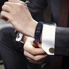 img 1 attached to 📿 MIJOBS Заменяемый ремешок из нержавеющей стали для Xiaomi Mi Band 3 и Mi Band 4 - металлический браслет для аксессуаров к Xiaom Mi Band Браслету