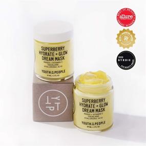 img 3 attached to 🌙 Youth To The People Superberry Hydrate + Glow Dream Mask - Hyaluronic Acid + Antioxidant Vitamin C - Hydrating Vegan Face Mask for Skin Glow - Overnight Anti-Aging Treatment - Clean Beauty (2oz)