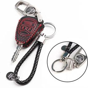 img 3 attached to 🔑 Enhanced Protection for Wrangler JK Key Fob: Athiry Red Shell Case with Key Chain – 2007-2017 JK JKU Accessories
