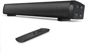 img 4 attached to USB Powered Computer Soundbar with Bluetooth 5.0 and Aux/RCA Connection, Lvssci Portable PC Speakers for Desktop and Laptop (Black)
