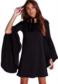 img 4 attached to VIVICASLTE Flare Sleeve Blouse Dress Women's Clothing and Dresses