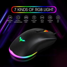 img 1 attached to 🎮 havit Gaming Keyboard Mouse Headset & Mouse Pad Kit: Rainbow LED Backlit, Wired, Over Ear Headphone with Mic for PC, Xbox ONE & PS4