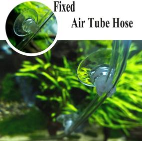 img 1 attached to 🐠 Sleek and Secure: JZMYXA 10-Piece Aquarium Suction Cup Clips for Air Tubes and Lighting Wire in Fish Tank (0.2-0.23 inch Outer Diameter)