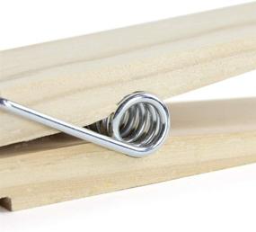 img 1 attached to RIVERKING Big Clothes Pins: 2 PCS Large Clothes Clips for DIY Crafts, Wedding & Bathroom Decoration