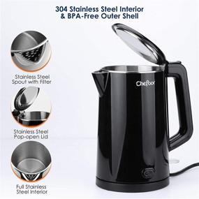 img 3 attached to 🔌 Chefbar Electric Kettle 1.5L: BPA-Free, Keep-Warm Function, Stainless Steel, Cordless - Perfect Tea Kettle!