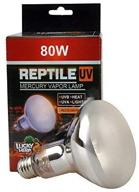 🦎 lucky herp reptile uva uvb mercury vapor bulb heat lamp - 80w r95 e26 screw thread logo