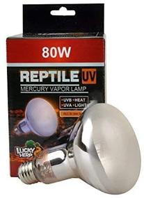 img 4 attached to 🦎 LUCKY HERP Reptile UVA UVB Mercury Vapor Bulb Heat Lamp - 80W R95 E26 Screw Thread