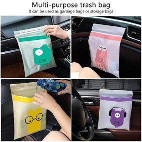 img 2 attached to 60 Pack of Disposable Car Trash Bags – Portable Self-Adhesive Bags for Cars, Kitchens, Bedrooms, Travel, Office Spaces – Waterproof & Leak-Proof Garbage Bags Suitable for Any Environment