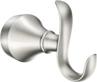 🧷 moen my6203bn hamden double towel & robe hook in brushed nickel logo