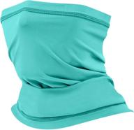 astroai neck gaiter face mask adjustable bandana breathable face scarf cover for motorcycle (green) logo