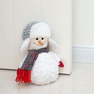 ❄️ marwood cute door stopper: festive snowman design for home and office, christmas decorative door stops and holiday decorations логотип