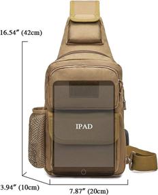 img 3 attached to 🎒 Tactical Crossbody Shoulder Backpack by BAIGIO: Optimal Backpacks for Versatile Use