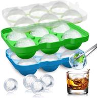 sidinic ice cube tray and sphere ice ball maker set with lid - bpa free, reusable, perfect for whiskey, cocktails, homemade refreshments, and keeping drinks chilled (set of 2) logo