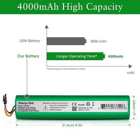 img 2 attached to 🔋 High-Capacity 4000mAh 12V NiMh Replacement Battery for Neato Botvac Series 70e, 75, 80, 85 and Botvac D Series D75, D80, D85 (Not Compatible with Neato D3 D5 D4 D7)