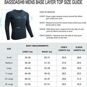 img 2 attached to Stay Warm and Comfortable with BASSDASH Men's Lightweight Thermal Base Layer Shirt: Ultra Soft, Quick Dry, and Underwear Top