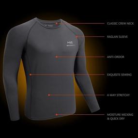 img 1 attached to Stay Warm and Comfortable with BASSDASH Men's Lightweight Thermal Base Layer Shirt: Ultra Soft, Quick Dry, and Underwear Top