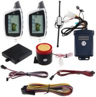 enhanced security: easyguard em212 2 way motorcycle alarm system with lcd pager display, rechargeable transmitter, shock & microwave sensor - dc12v logo