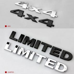 img 2 attached to 🚙 Придайте своему Джипу стиль с помощью наклейки DSYCAR 4X4 Limited Chrome 3D Decal Emblem Sticker.