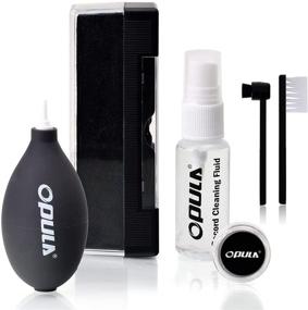 img 4 attached to Optimized Vinyl Record Cleaning Kit: OPULA 6Pcs Set, Velvet Brush, Air Blower, Stylus Gel, Cleaning Solution, Stylus Brush, Velvet Brush