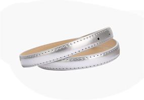 img 1 attached to 👖 Stylish and Versatile Patent Leather PU Belt for Jeans - Feminine Waist Enhancer with Alloy Buckle by uxcell