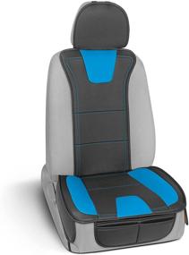 img 4 attached to 🚗 Motor Trend DuraLuxe Faux Blue Leather Seat Cover – Premium Front Seat Cushion for Car Truck Van & SUV, Universal Fit Design – Car Seat Protector & Auto Interior Accessory