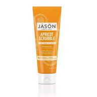 🍑 jason brightening apricot scrubble face wash & scrub, 4 oz logo