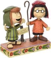 🥜 peanuts by jim shore marcie and peppermint patty resin figurine, 4.5 inch logo