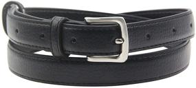 img 4 attached to 👗 Womens' Slim Leather Buckle Belt for Packing Women's Accessories