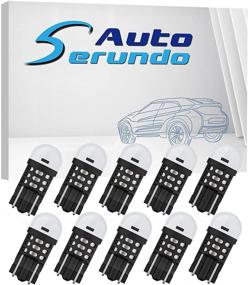img 4 attached to 🚗 Серундо Авто-обновление светодиодные лампы для автомобилей 12V 24V - 194 T10 175 W5W 147 158 2825, набор из 10 штук