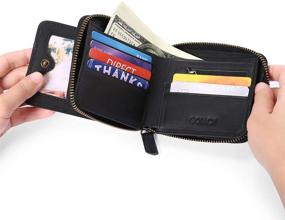 img 1 attached to 👜 Genuine Leather Men's Pocket Wallet - Essential Accessories for Men