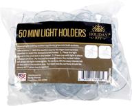 🎄 add holiday magic to your windows with holiday joy - 50 mini christmas light holders - made in usa логотип