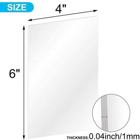 img 3 attached to 10 Pack of 4x6” Transparent Acrylic Sheets/PETG Sheets 0.040” Thick; Ideal for Crafting 🛠️ Projects, Picture Frames, Cricut Cutting, and More; DIY Projects, Picture Frame Glass Replacement, Signs, and Painting