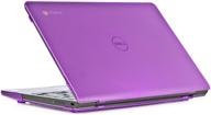 💜 ipearl mcover hard shell case for 11.6" original dell chromebook 11 laptop - purple (not compatible with new dell chromebook 11 3120 model released after feb. 2015) logo