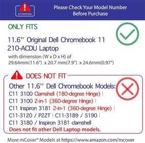img 3 attached to 💜 iPearl mCover Hard Shell Case for 11.6" Original Dell Chromebook 11 Laptop - Purple (Not Compatible with New Dell Chromebook 11 3120 Model Released After Feb. 2015)
